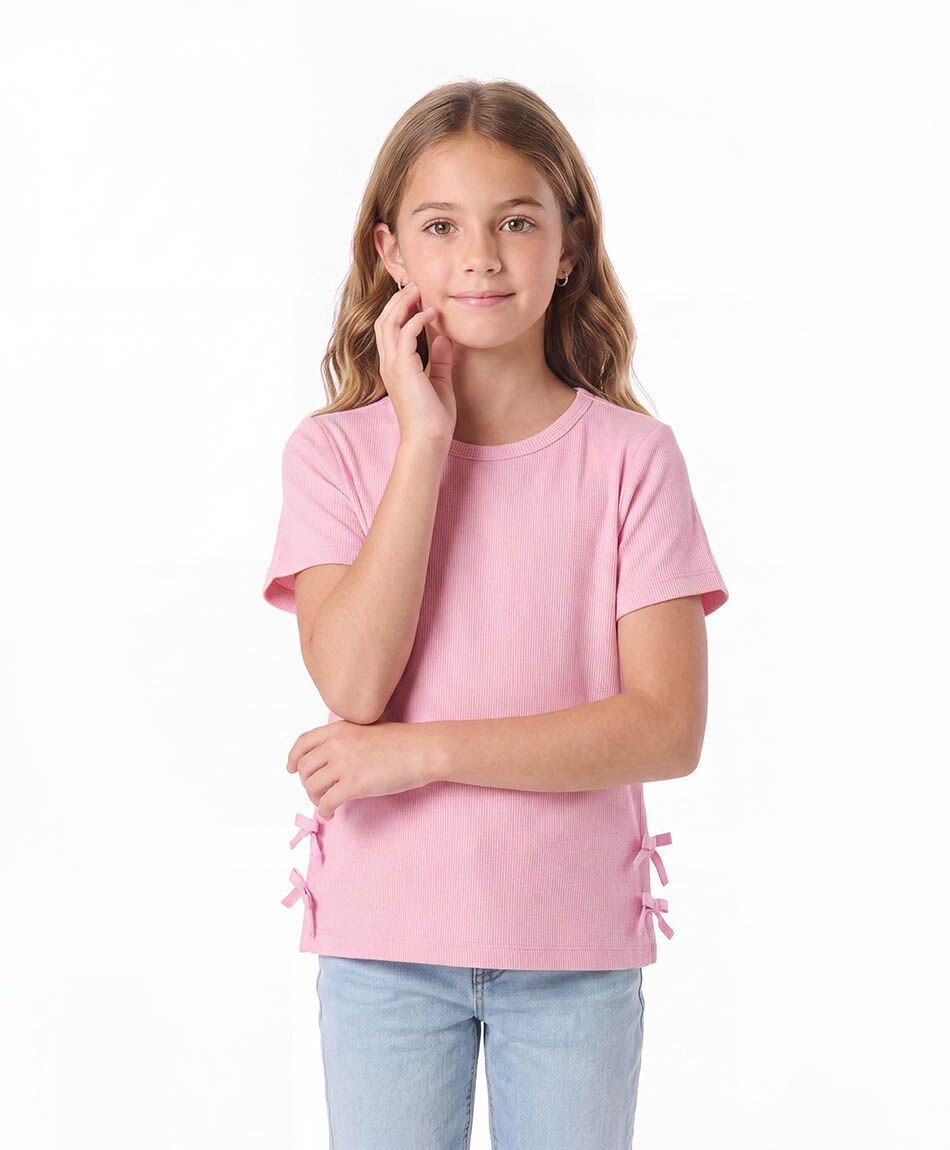 Polera ni&ntilde;a lazos