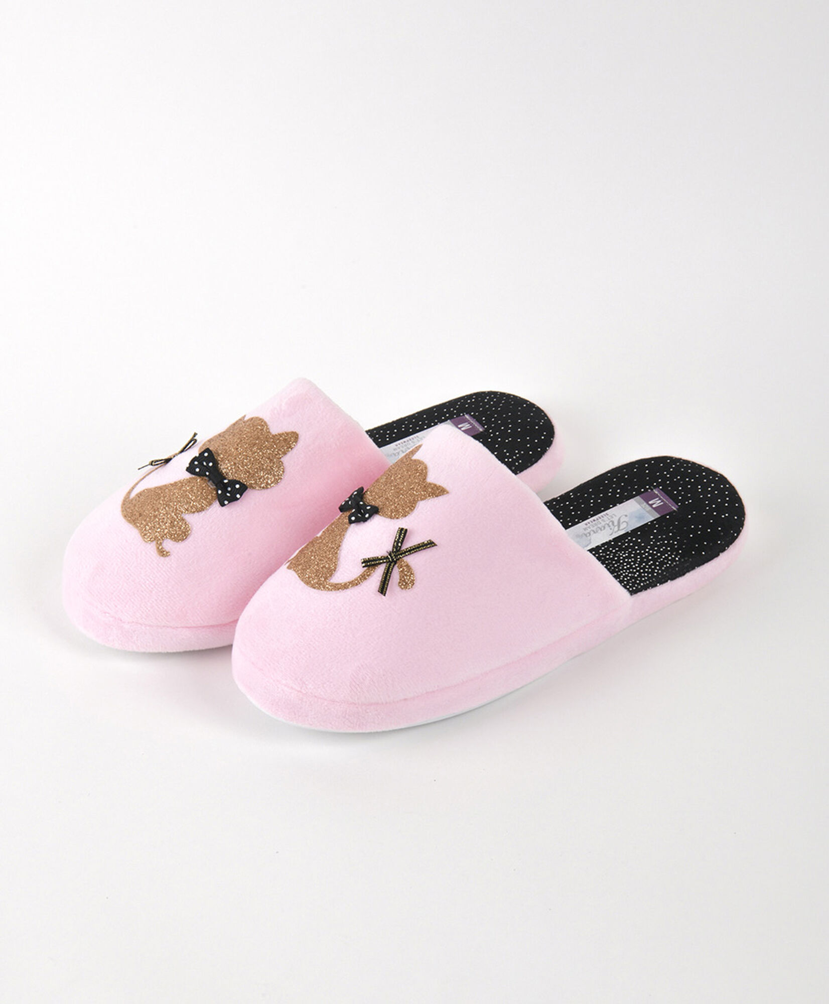 Pantufla mujer gatos cintas Pantufla mujer gatos cintas