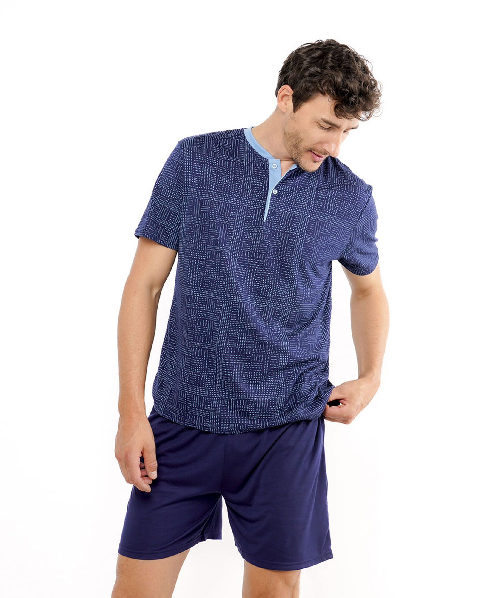 Pijama hombre diseño puntos Pijama hombre diseño puntos