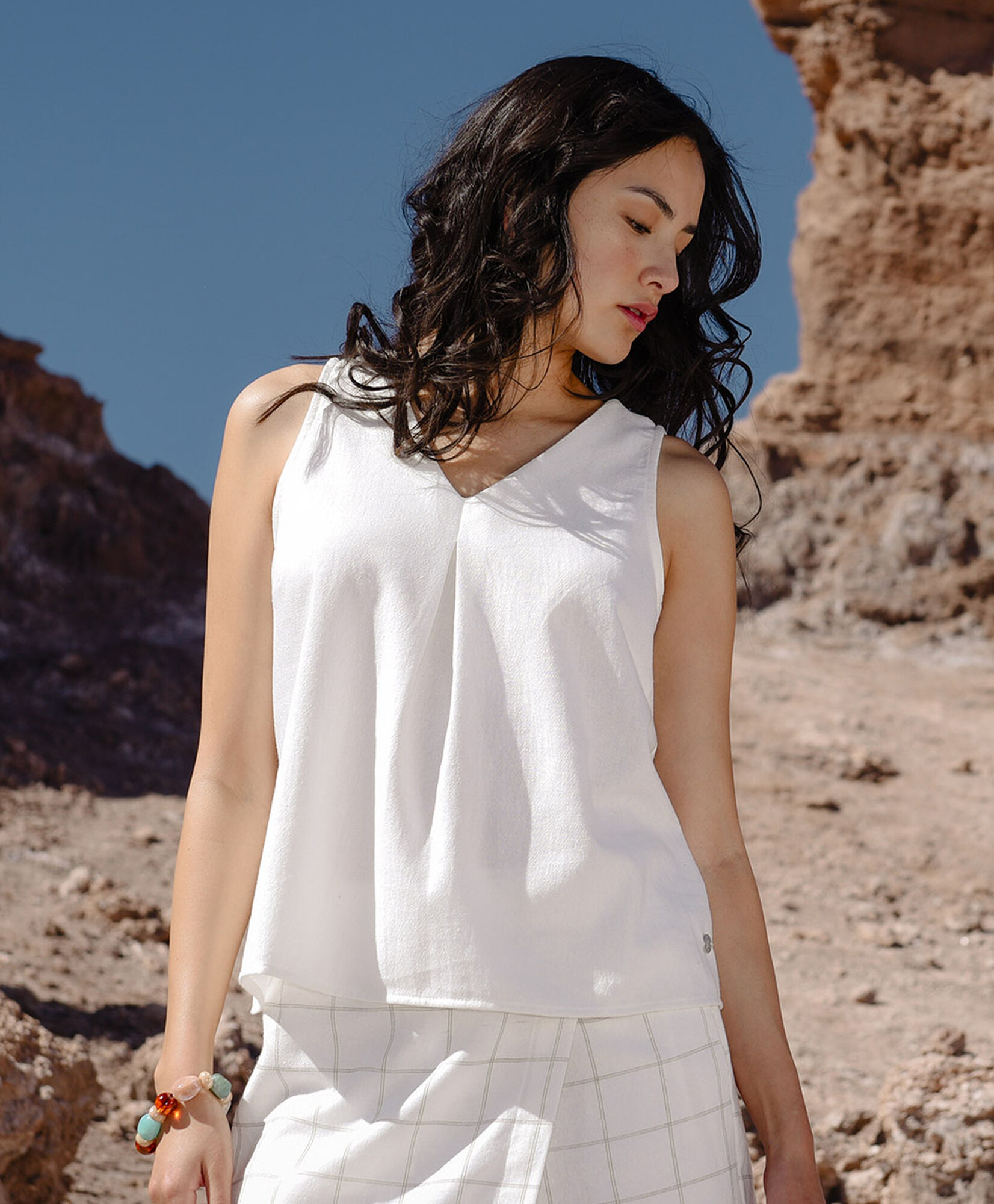 Blusa mujer lisa lino Blusa mujer lisa lino