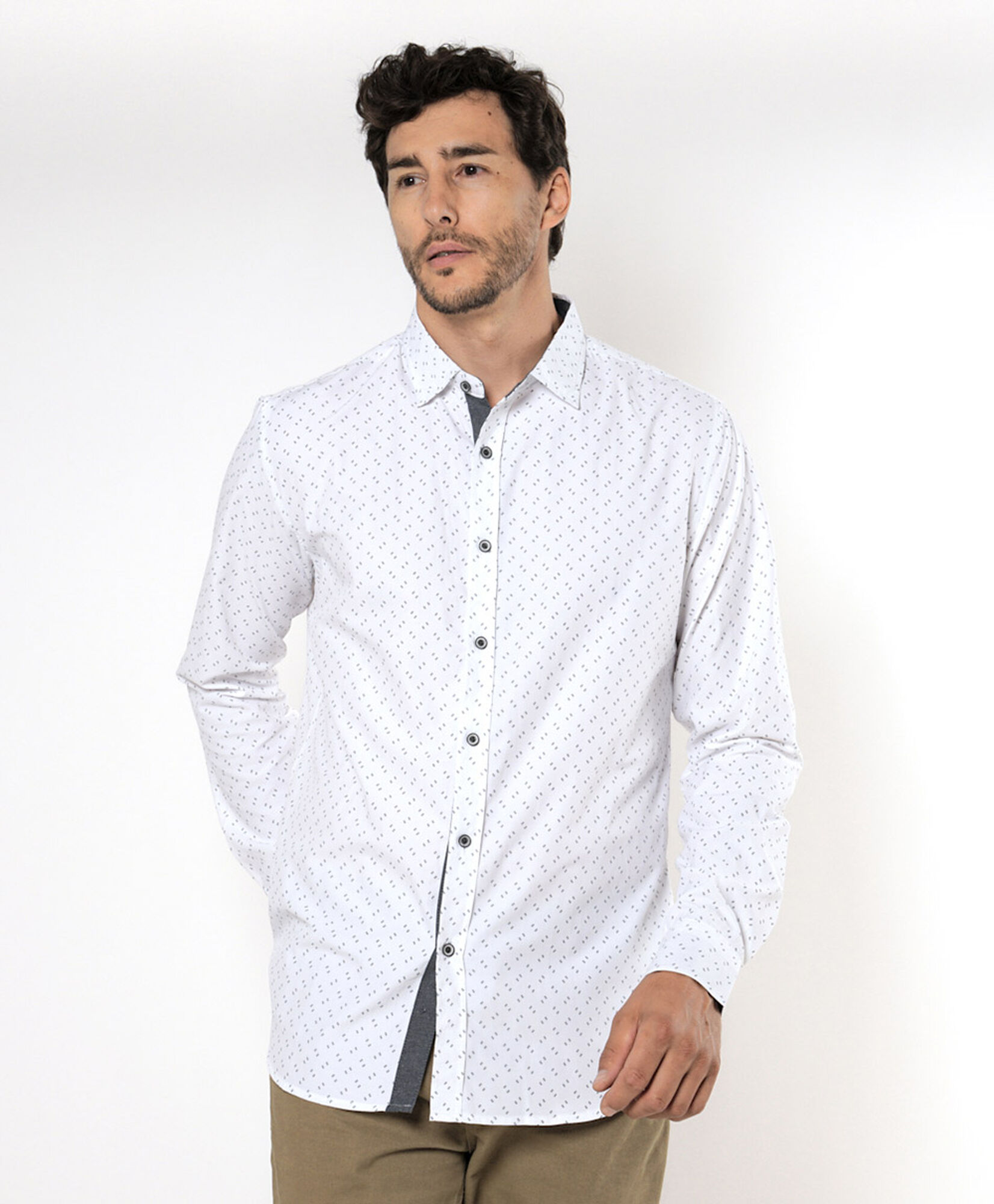 Camisa hombre mini líneas Camisa hombre mini líneas