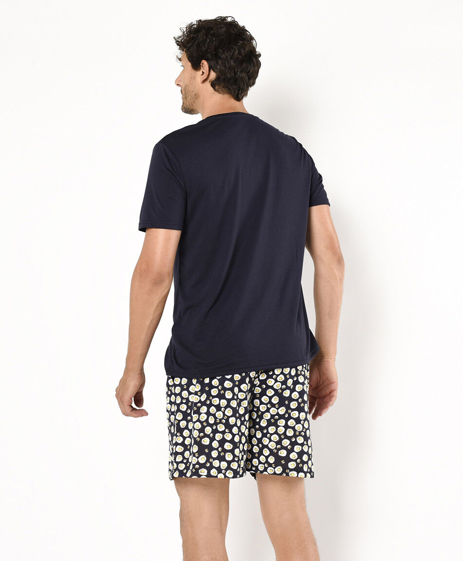 Pijama hombre estampado desayuno
