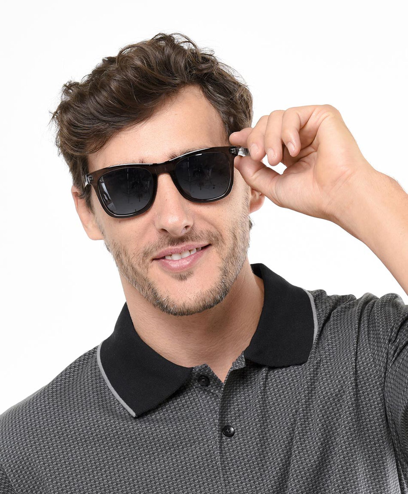 Lente hombre transparente gris Lente hombre transparente gris