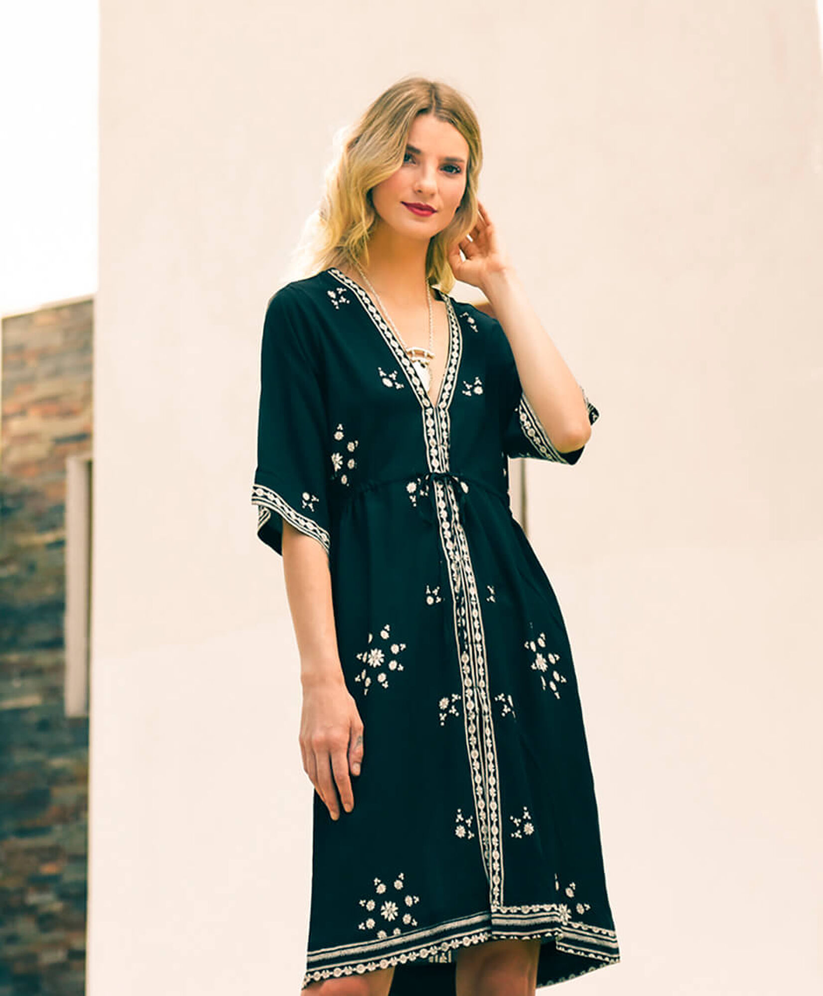 Kimono manga al codo Kimono manga al codo