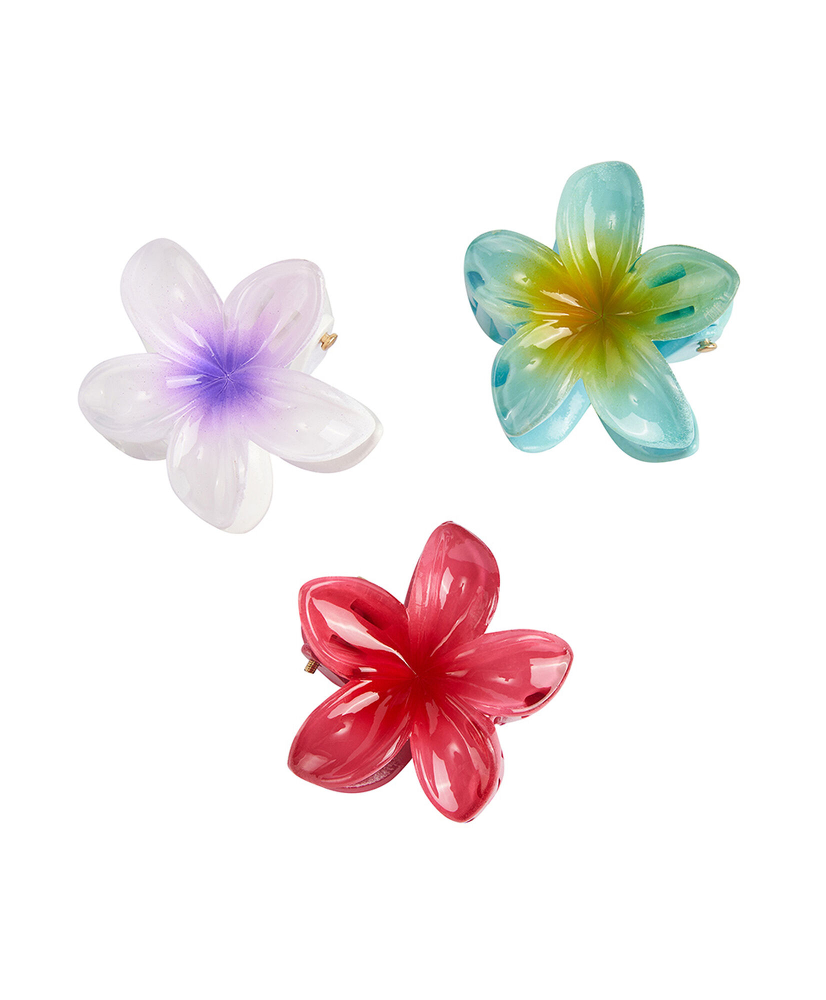 Set 3 trabas mujer mini flores Set 3 trabas mujer mini flores