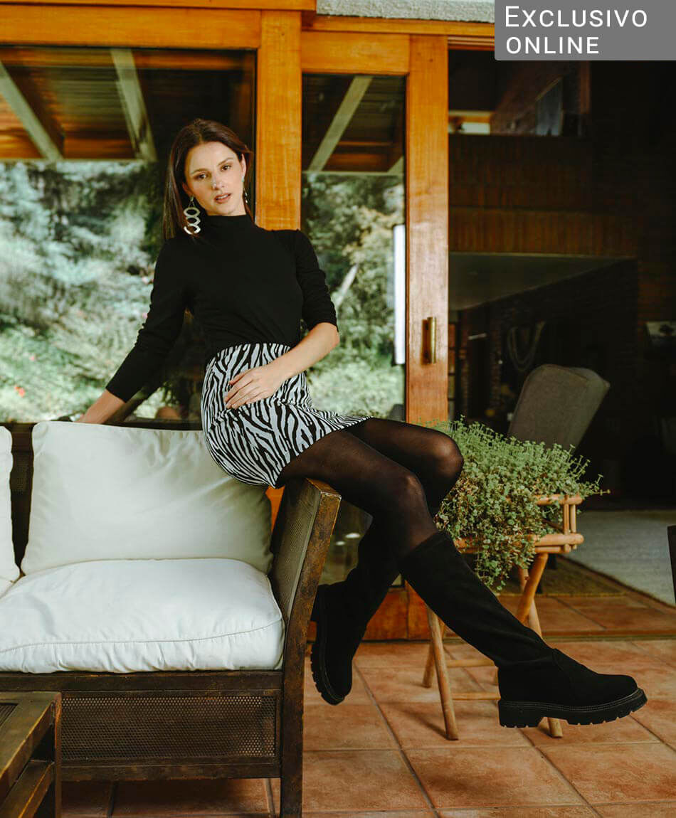 Mini falda mujer animal print ajustada