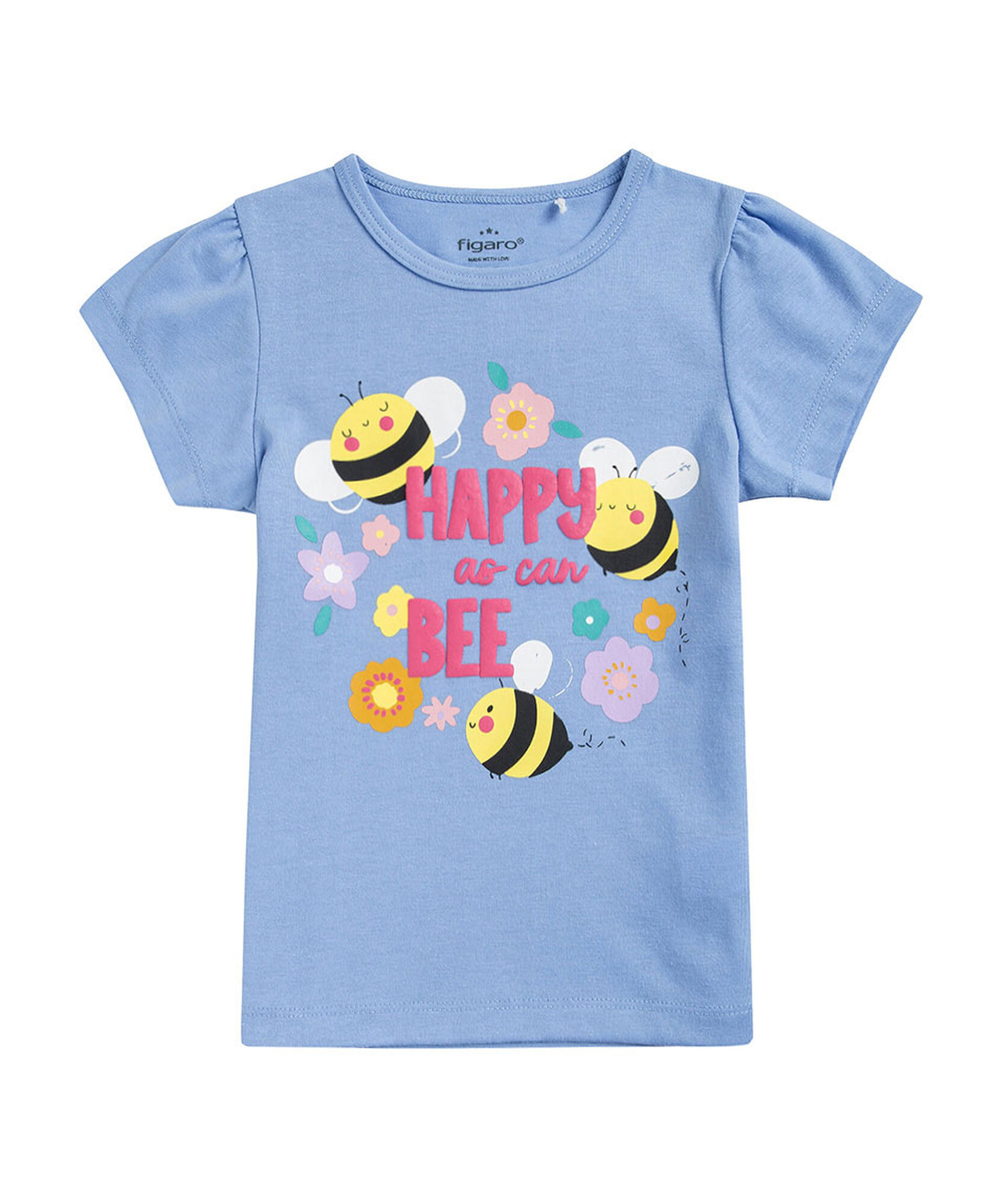 Polera bebé blanca abejitas Polera bebé blanca abejitas