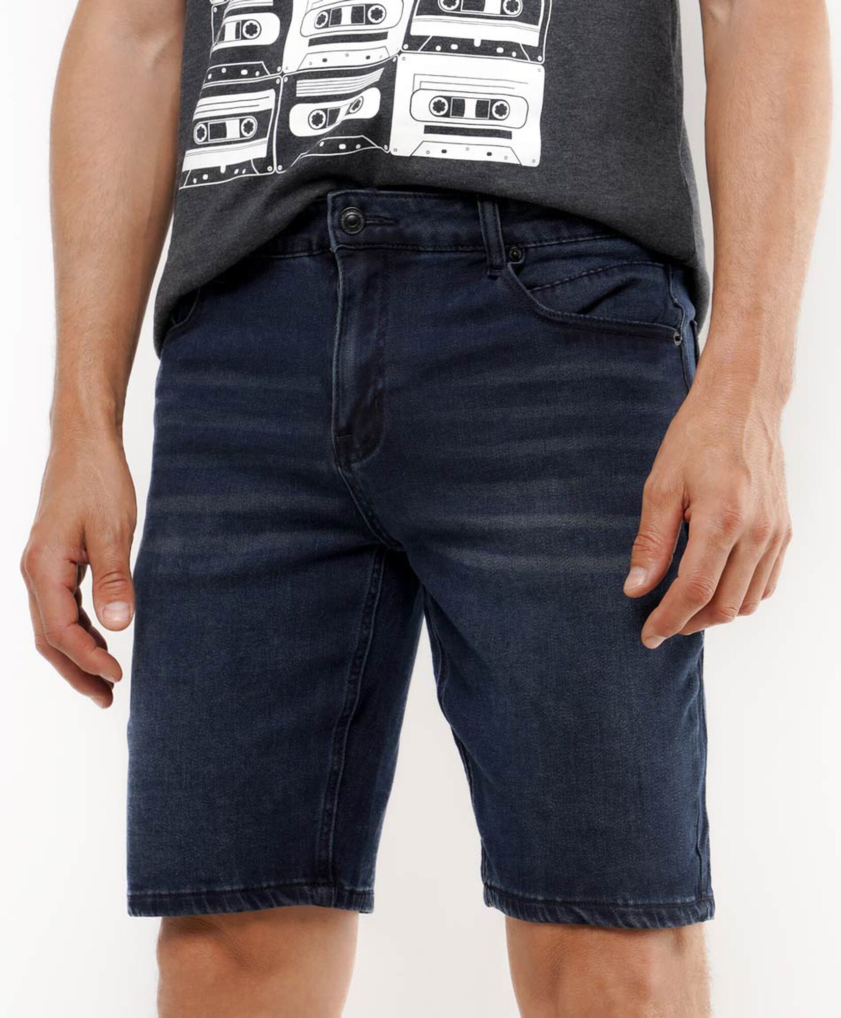 Bermuda hombre denim azul oscuro Bermuda hombre denim azul oscuro
