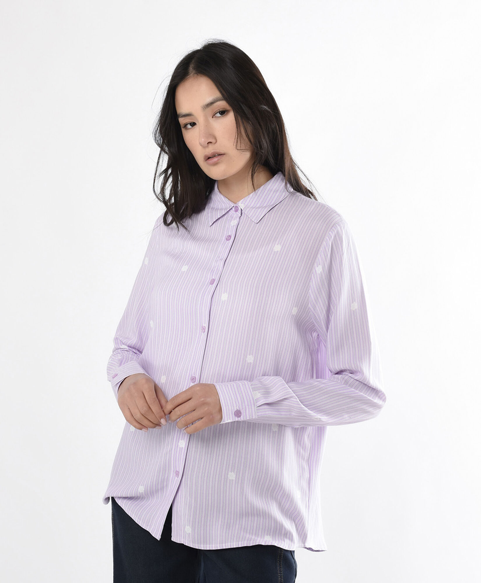 Blusa mujer líneas flores Blusa mujer líneas flores