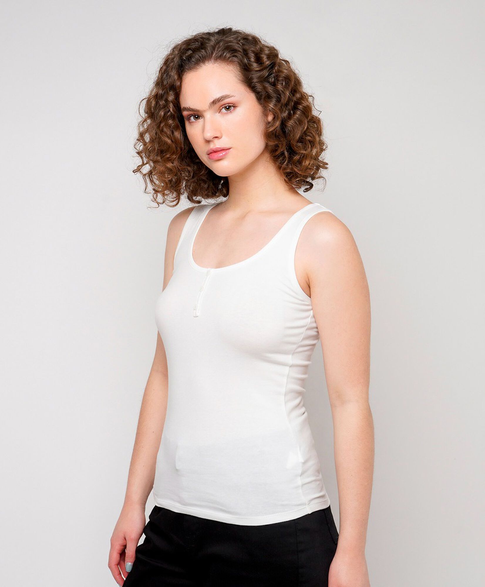 Polera mujer top botones Polera mujer top botones