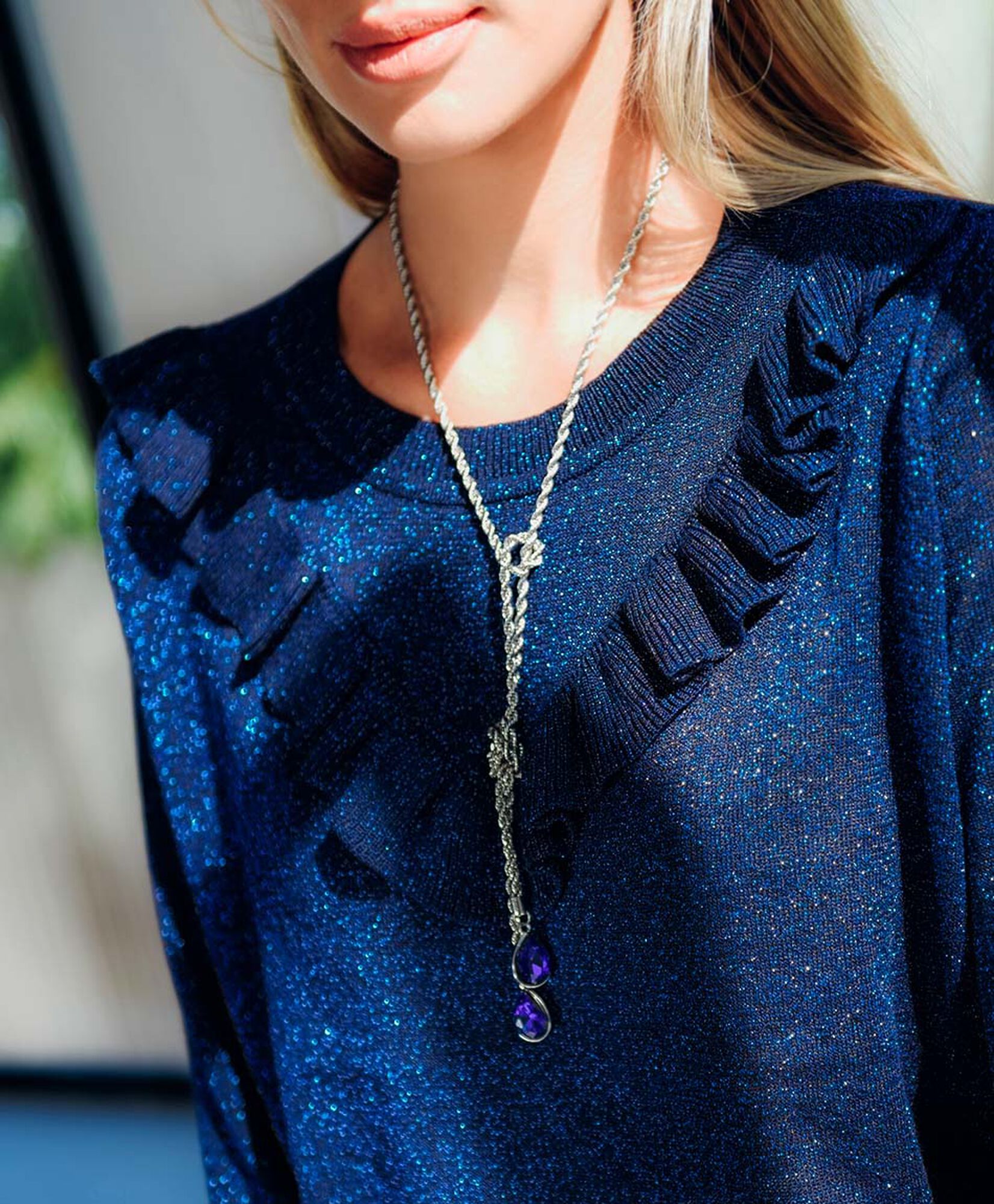 Collar mujer doble piedra Collar mujer doble piedra