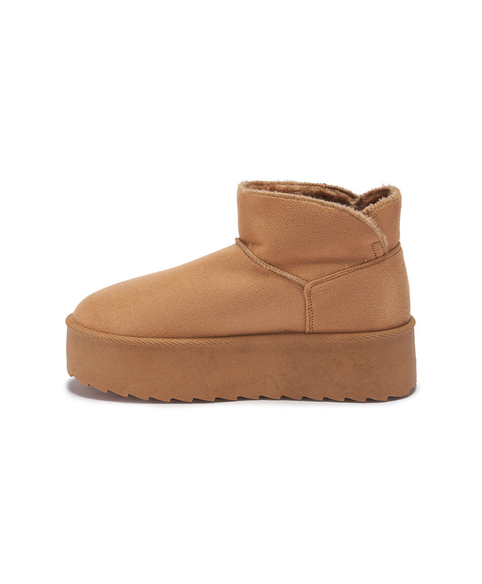 Bota mujer comfy corta plataforma pantubota