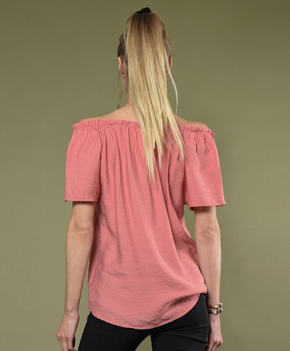 Blusa oversize manga corta