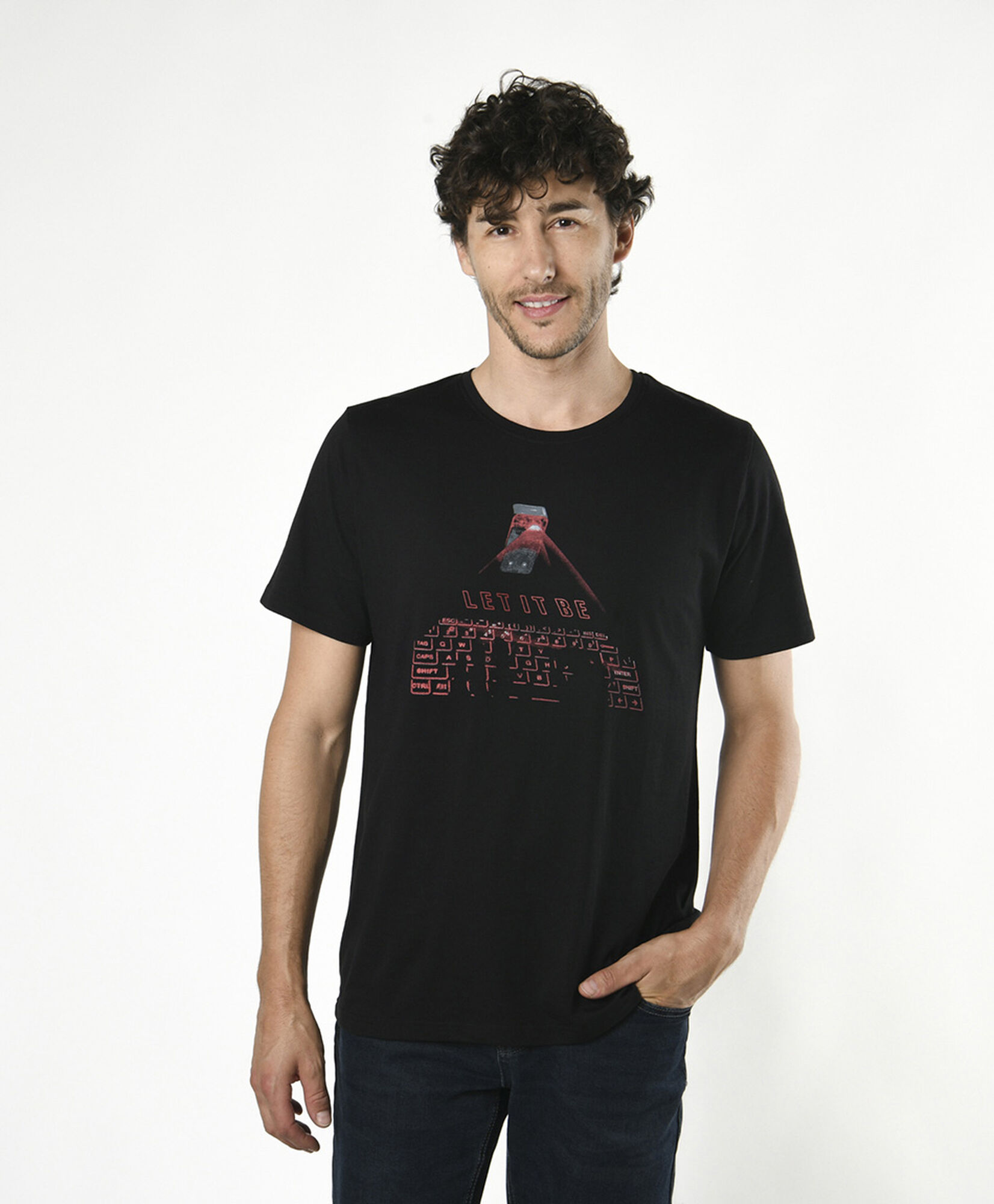 Polera hombre teclado Polera hombre teclado