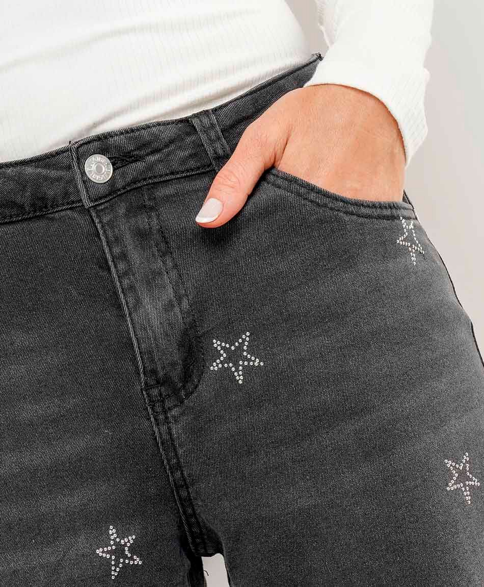 Jeans mujer estrellas brillos&nbsp;