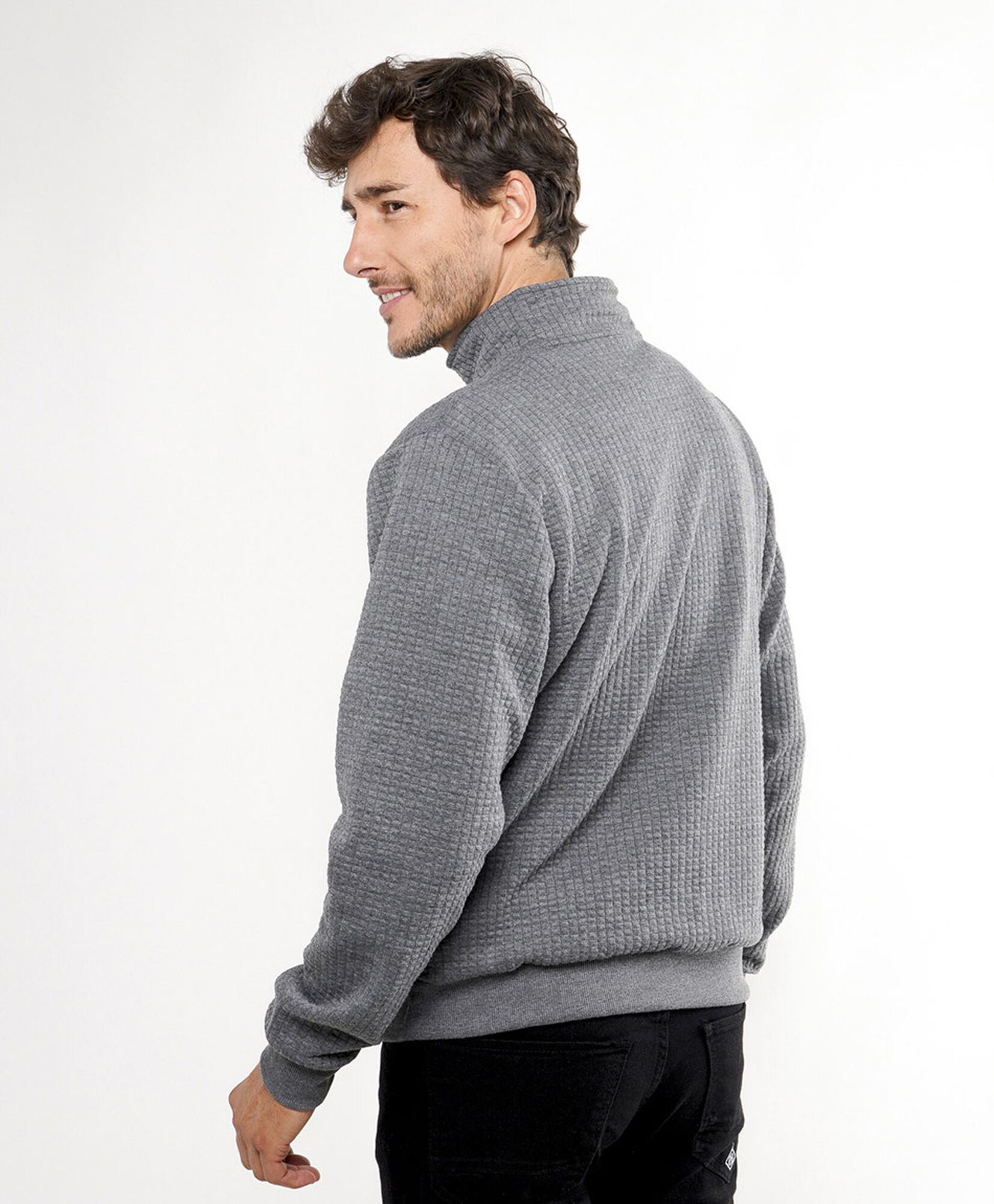 Sweater hombre medio cierre liso Sweater hombre medio cierre liso