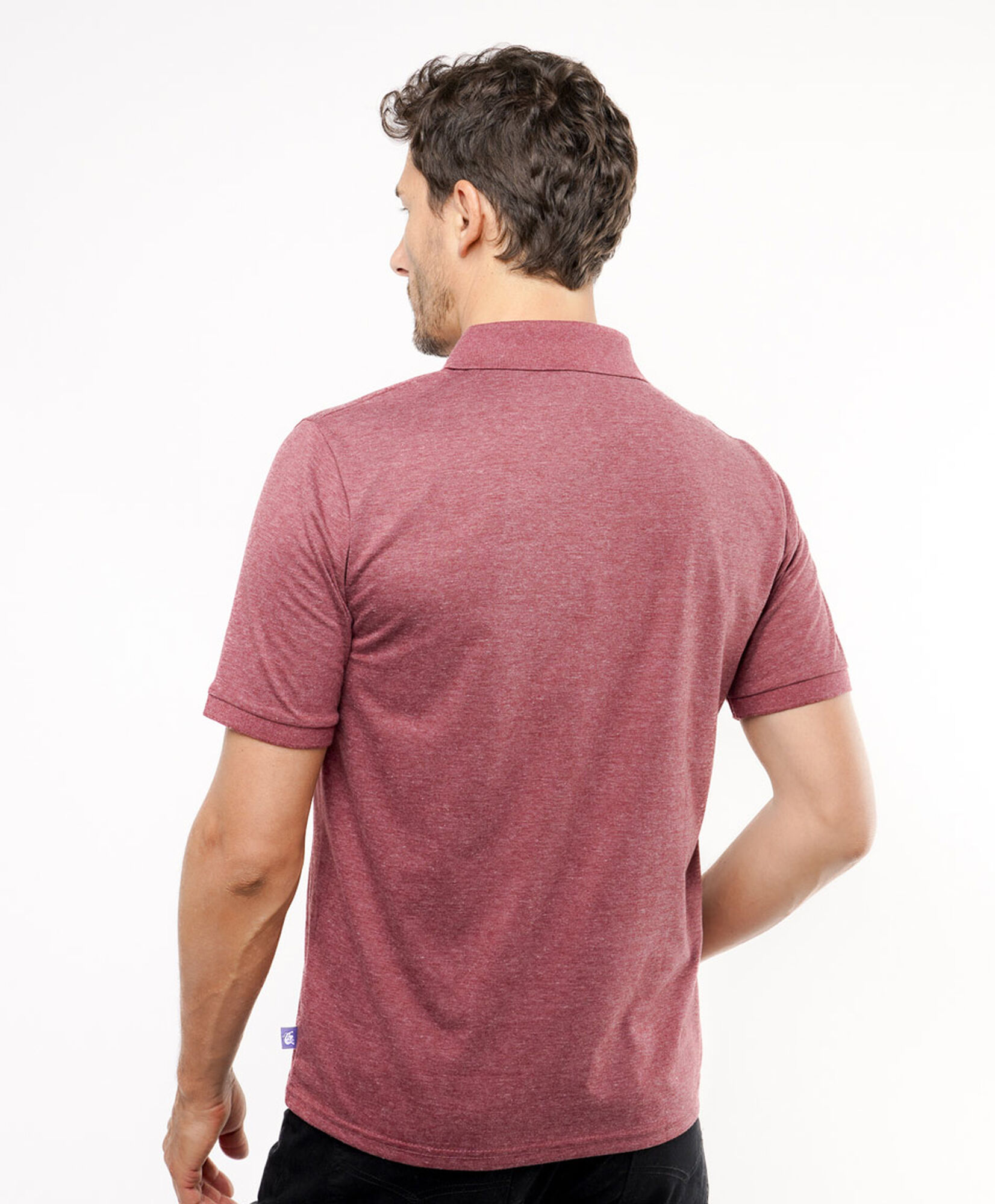 Polera hombre melange roja Polera hombre melange roja
