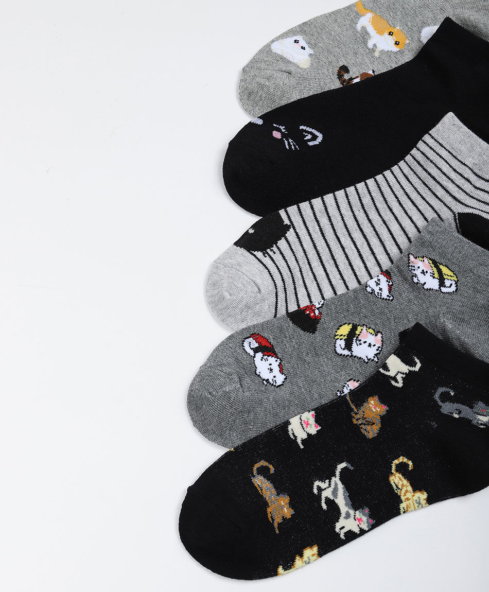 Pack 5 calcetines mujer dise&ntilde;os