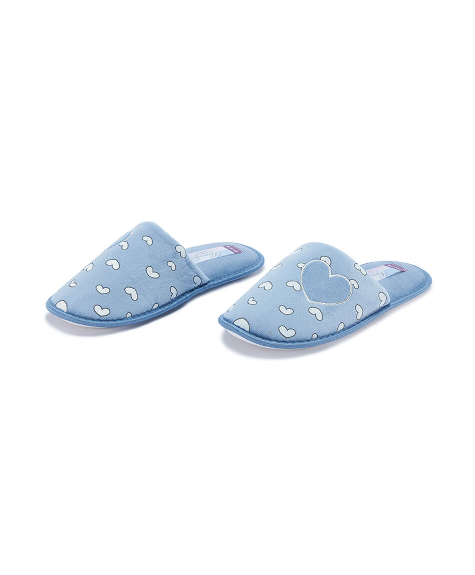 Pantuflas mujer cielo azul