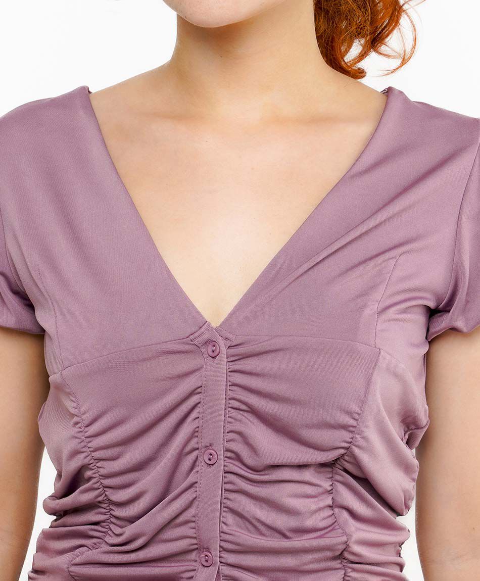 Blusa mujer pastel entallada