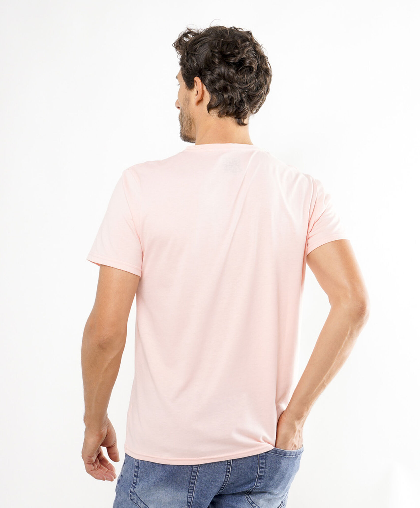 Polera hombre cuello v colores Polera hombre cuello v colores