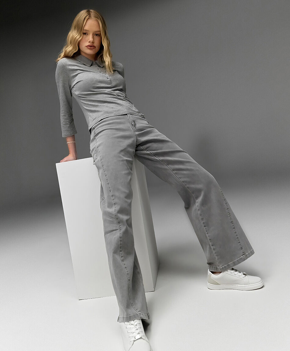 Jeans mujer estampado estrella