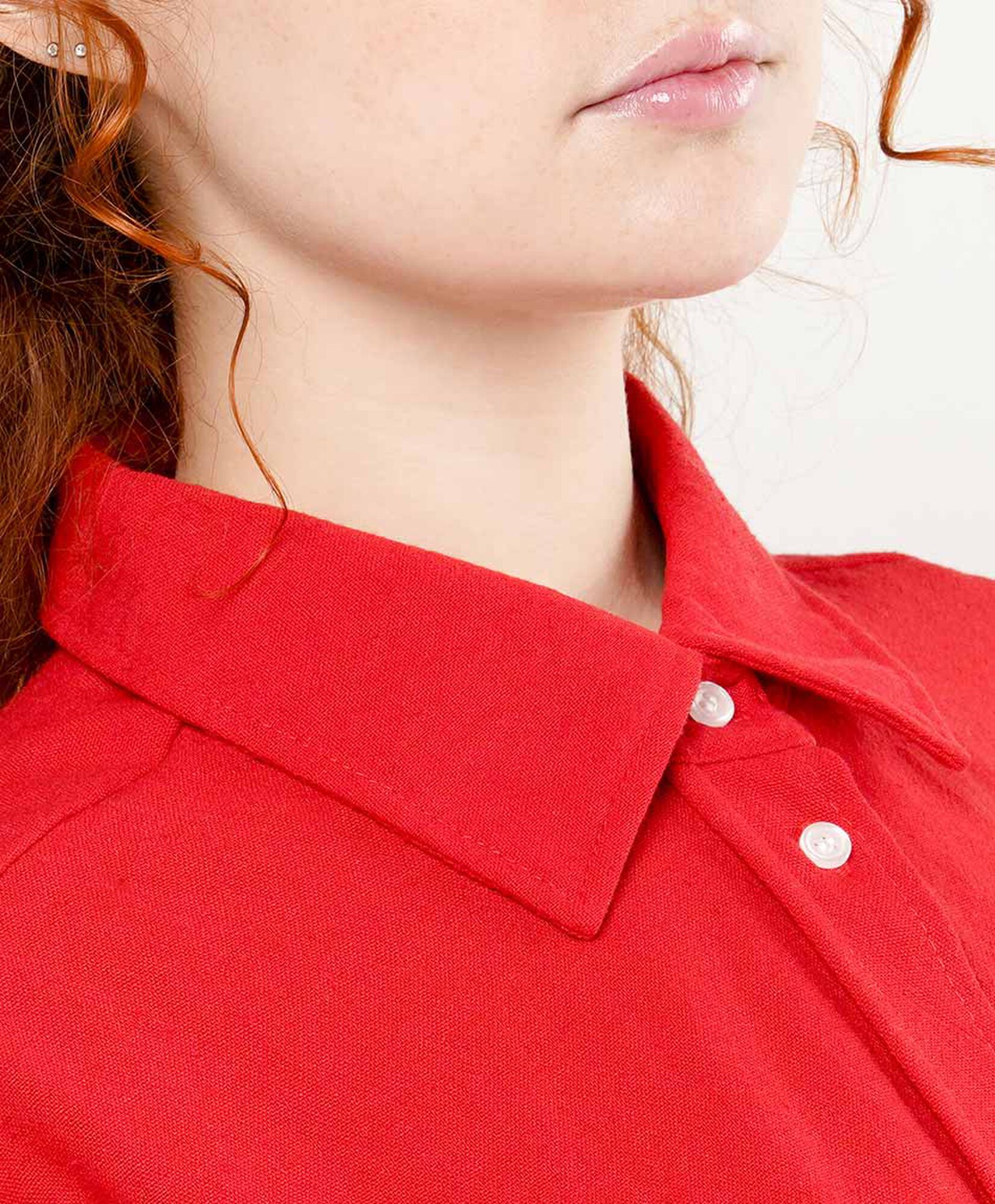 Blusa mujer lino roja Blusa mujer lino roja