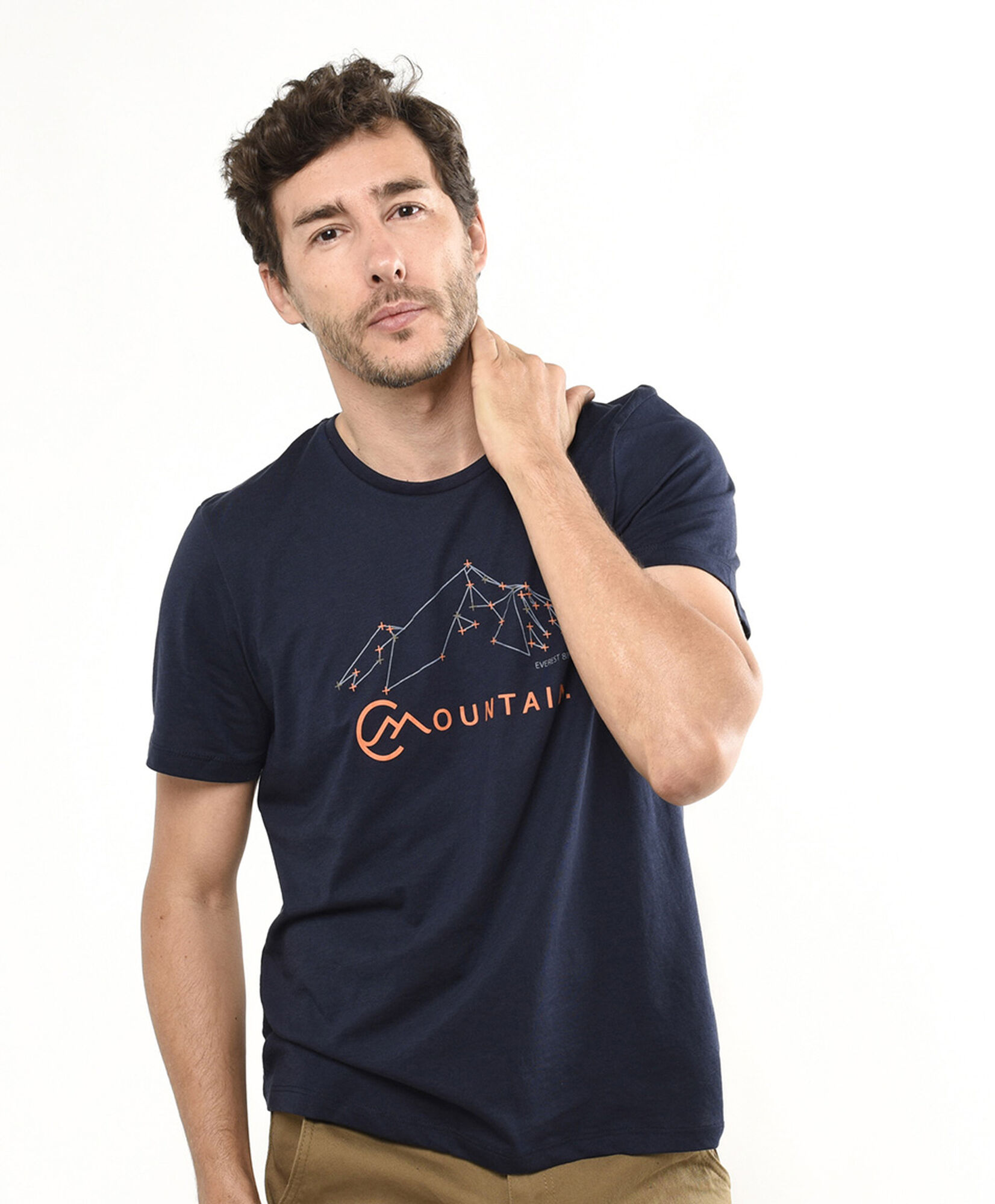 Polera hombre líneas montaña Polera hombre líneas montaña