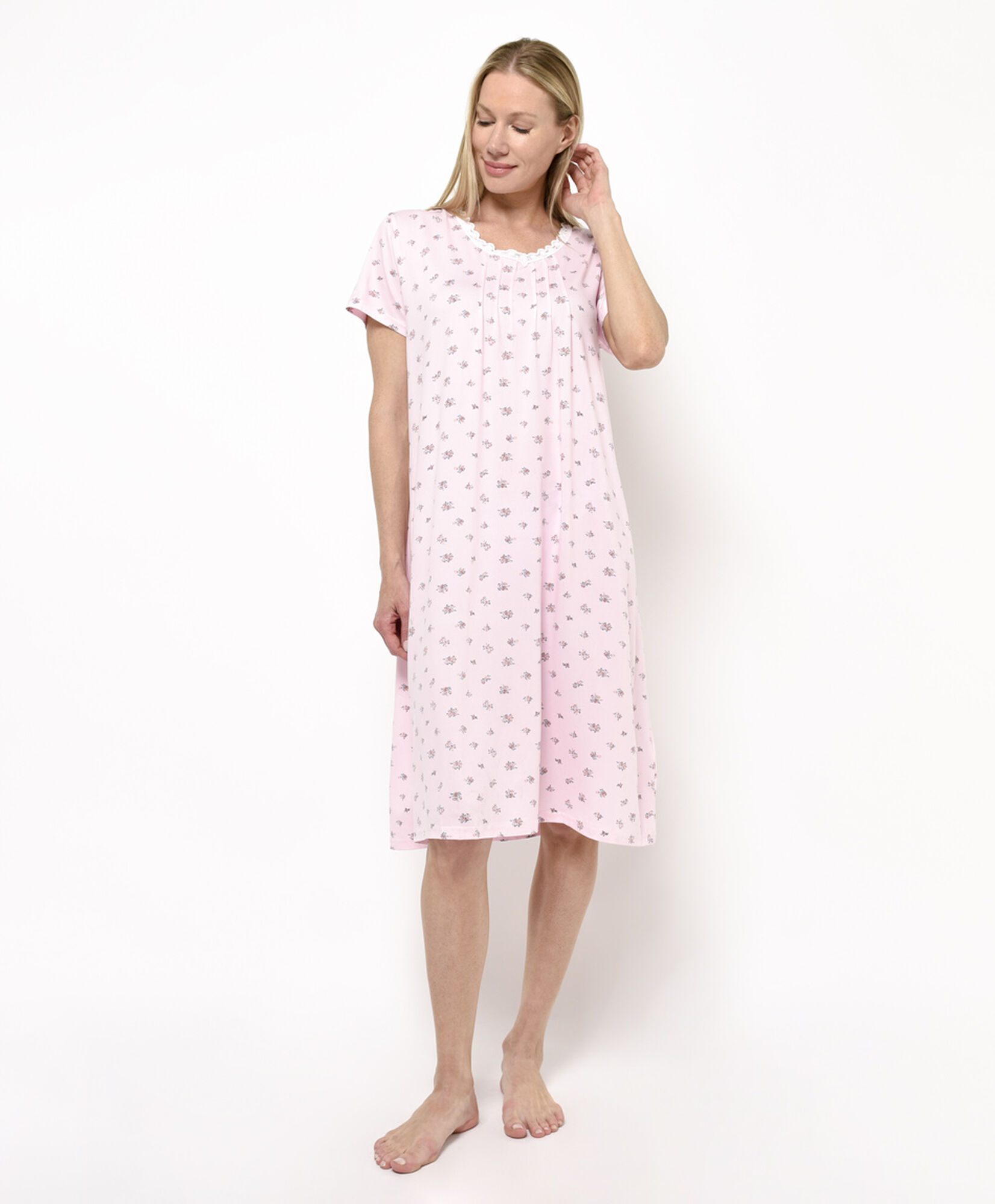 Camisa de dormir mujer florcitas rosada Camisa de dormir mujer florcitas rosada