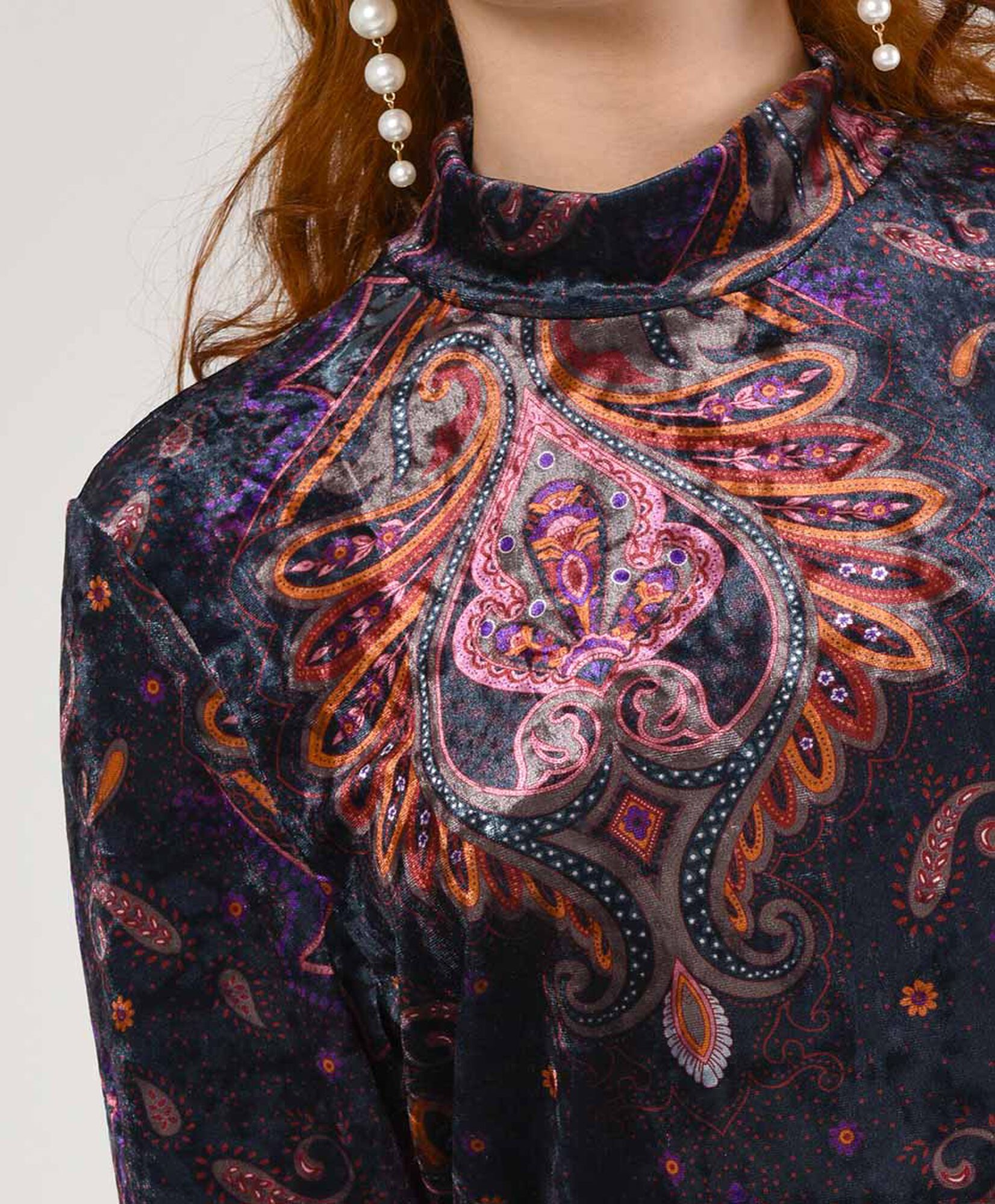 Polera mujer estampada velvet Polera mujer estampada velvet