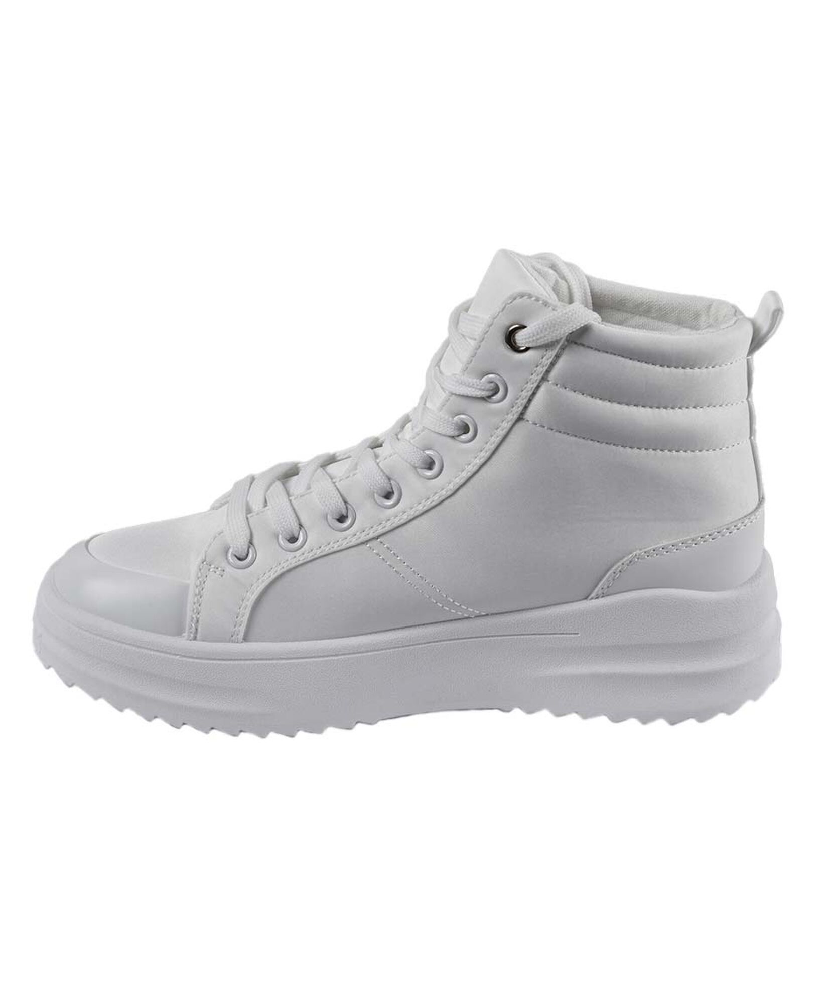 Botín canvas planaforma blanco Botín canvas planaforma blanco