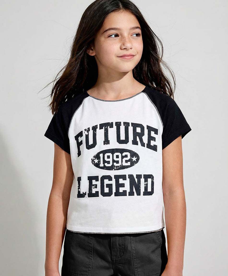 Polera ni&ntilde;a future legend negra