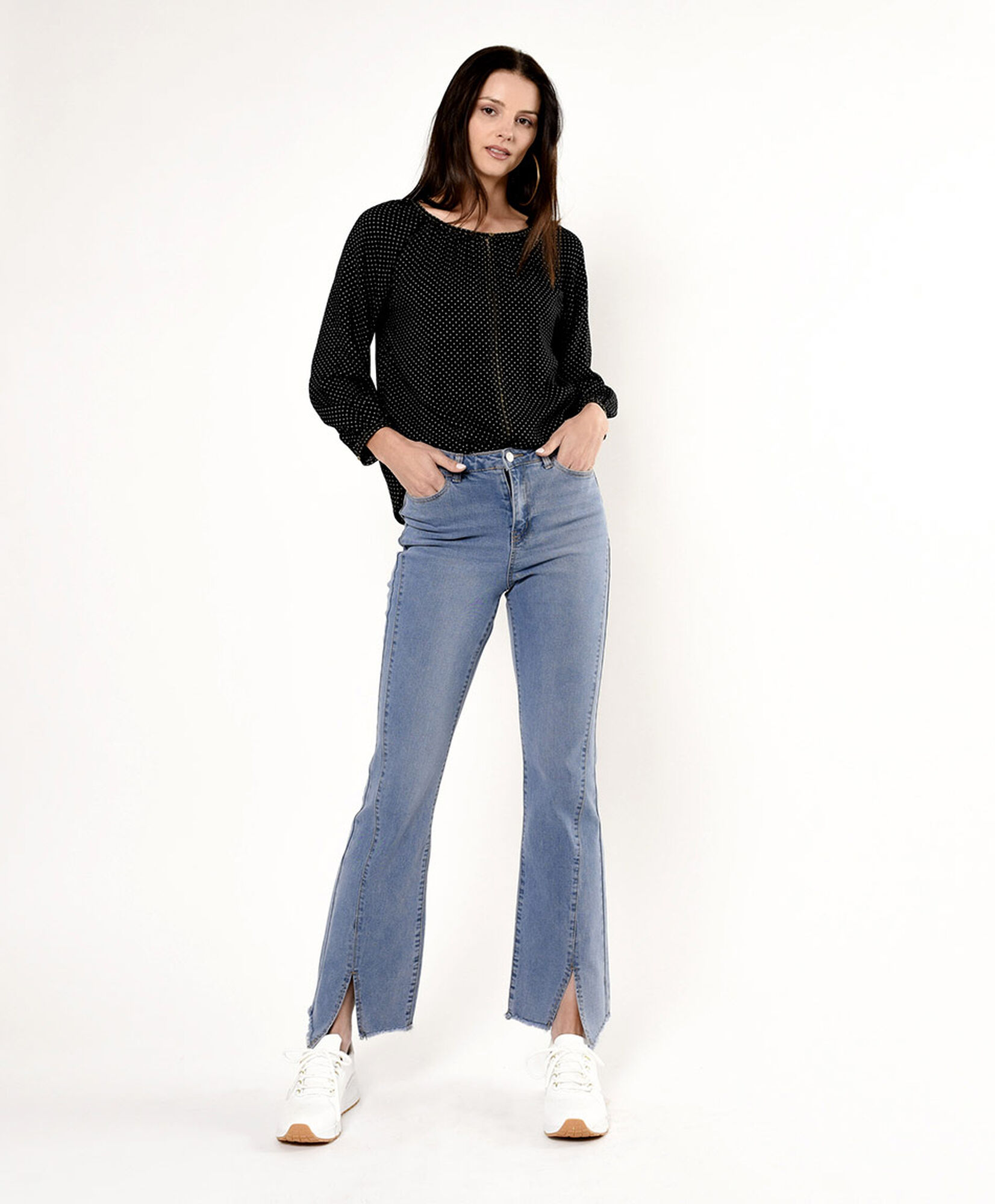 Jeans mujer basta abierta flare Jeans mujer basta abierta flare