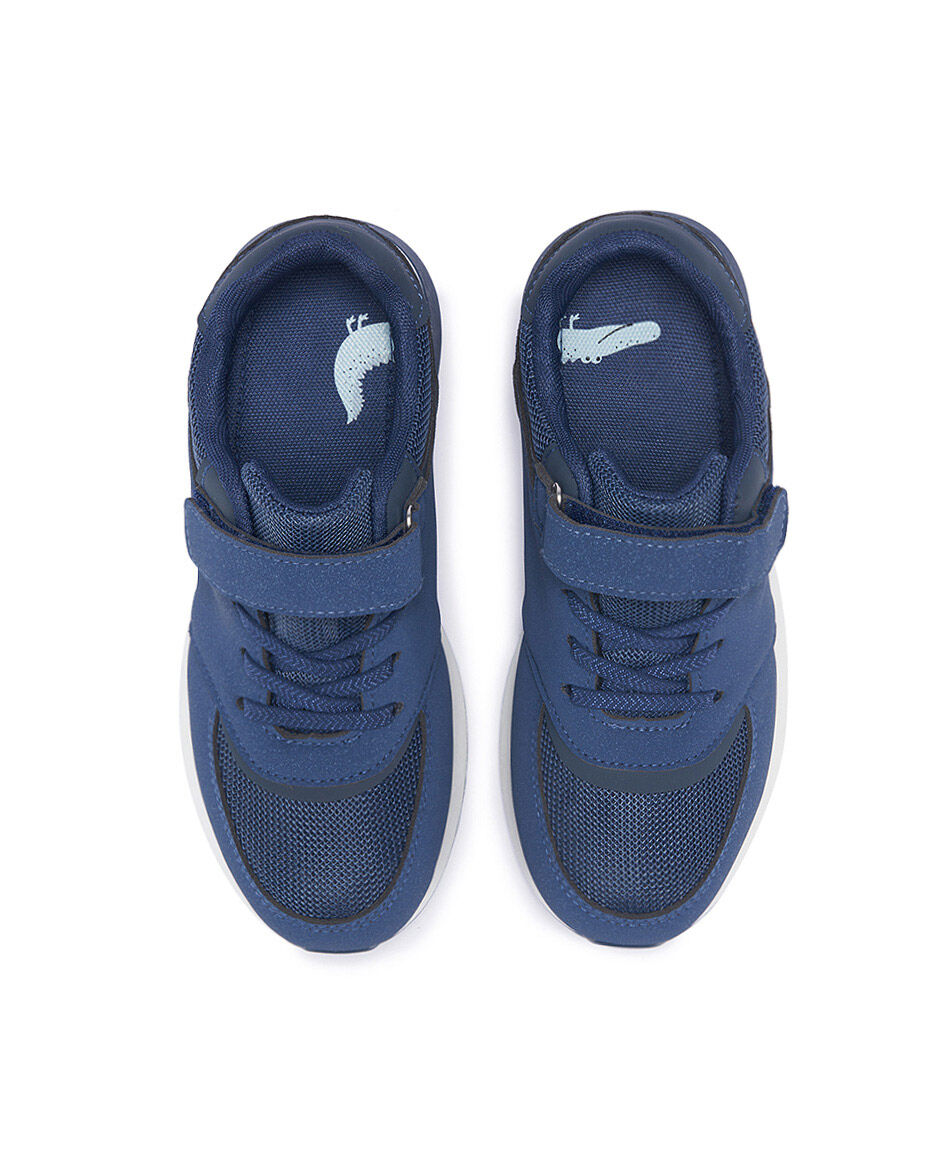 Zapatilla escolar (26 a 34) azul velcro