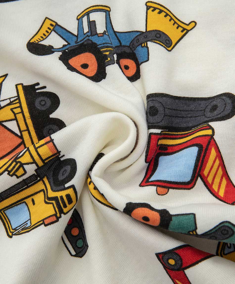 Polera beb&eacute; autos construcci&oacute;n