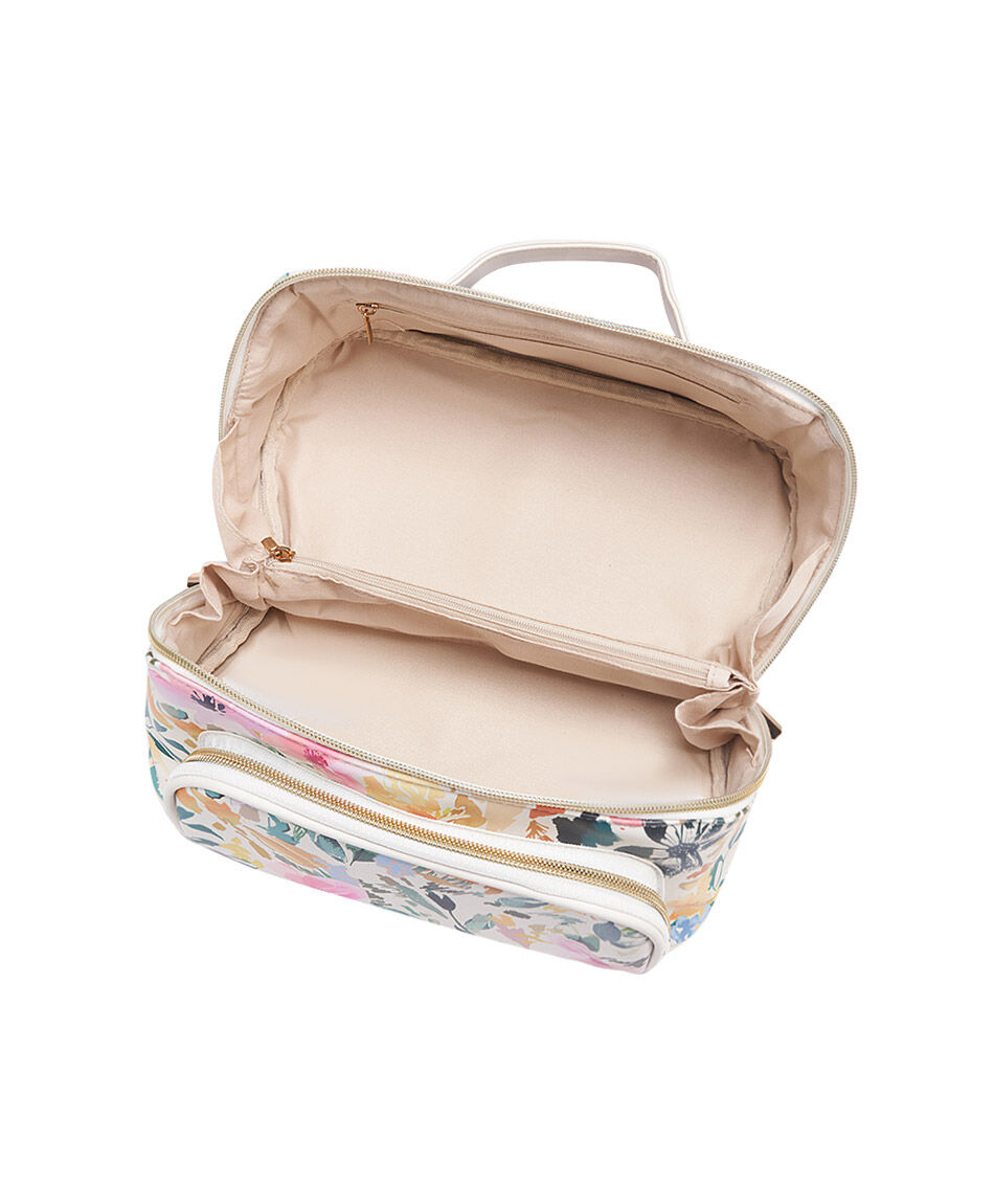 Cosmetiquero mujer flor