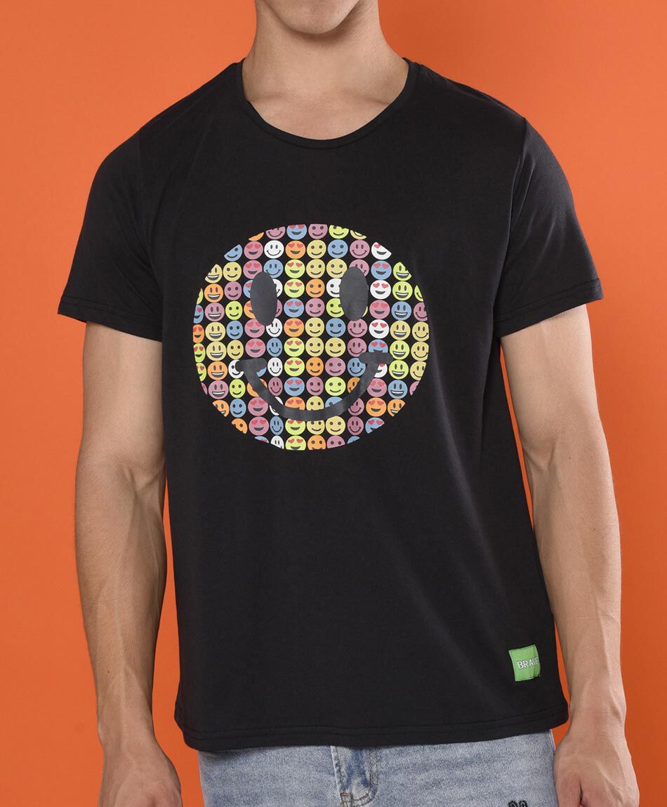 Polera manga corta cuello redondo