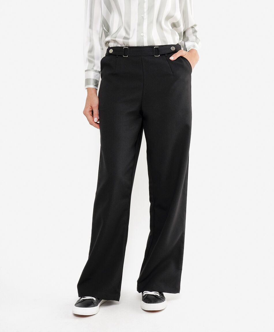 Pantal&oacute;n mujer cintur&oacute;n wide leg