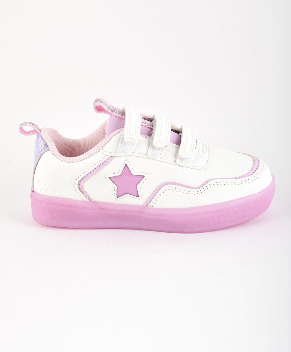 Zapatilla infantil (22 a 27) velcro estrella