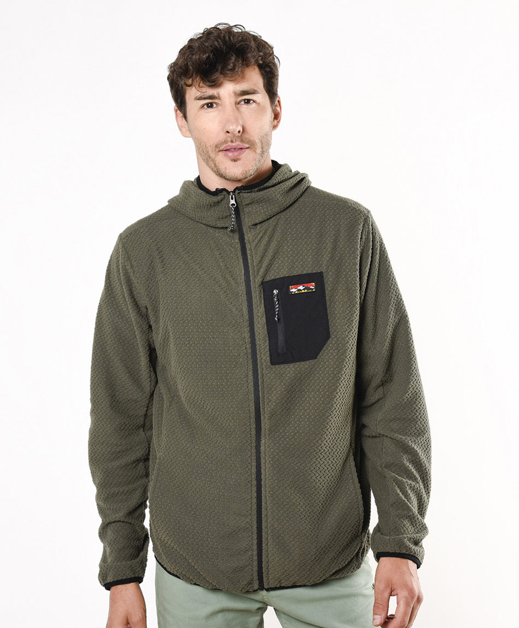 Polerón hombre outdoor textura Polerón hombre outdoor textura
