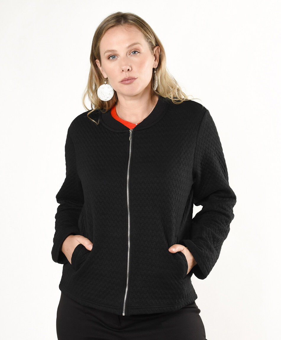 Chaqueta mujer bomber textura