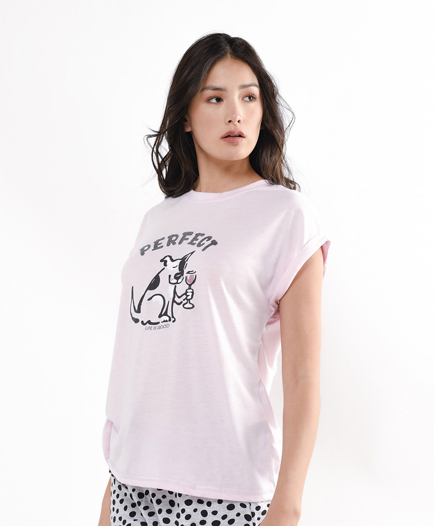Pijama mujer capri perrito Pijama mujer capri perrito