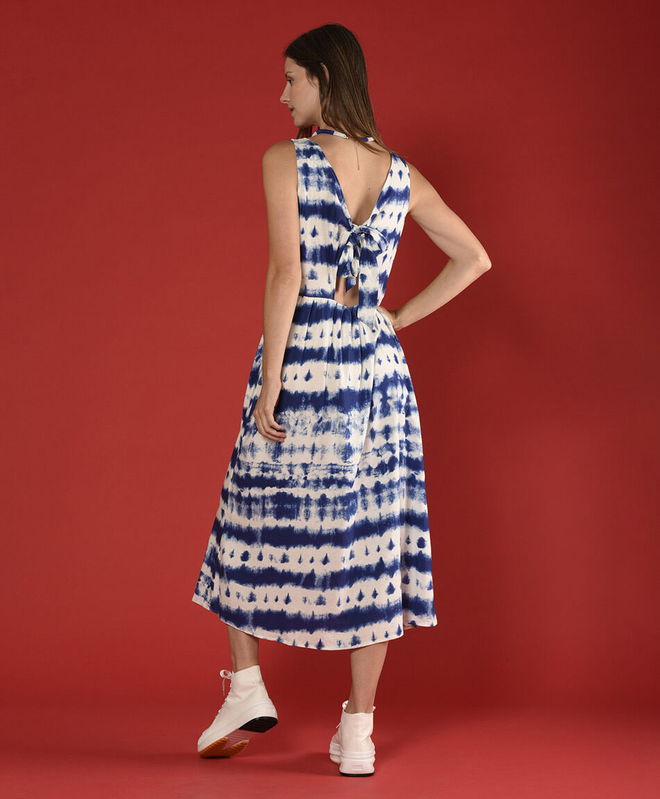 Vestido lino tie dye