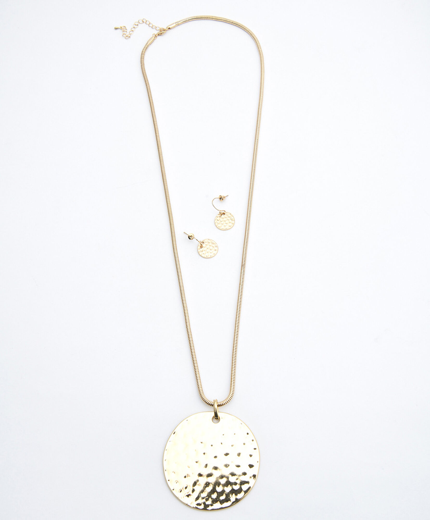 Set collar + aros mujer medalla Set collar + aros mujer medalla
