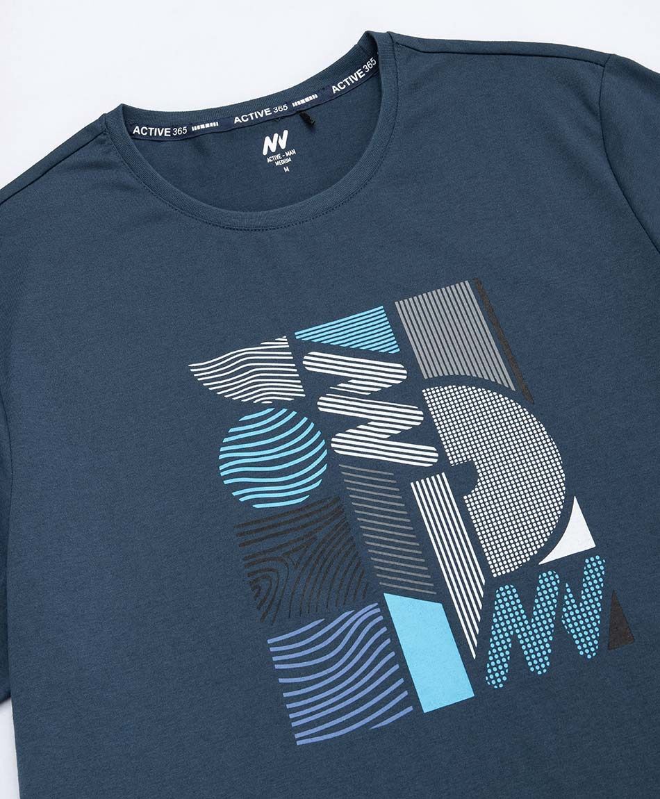 Polera deportiva hombre abstract