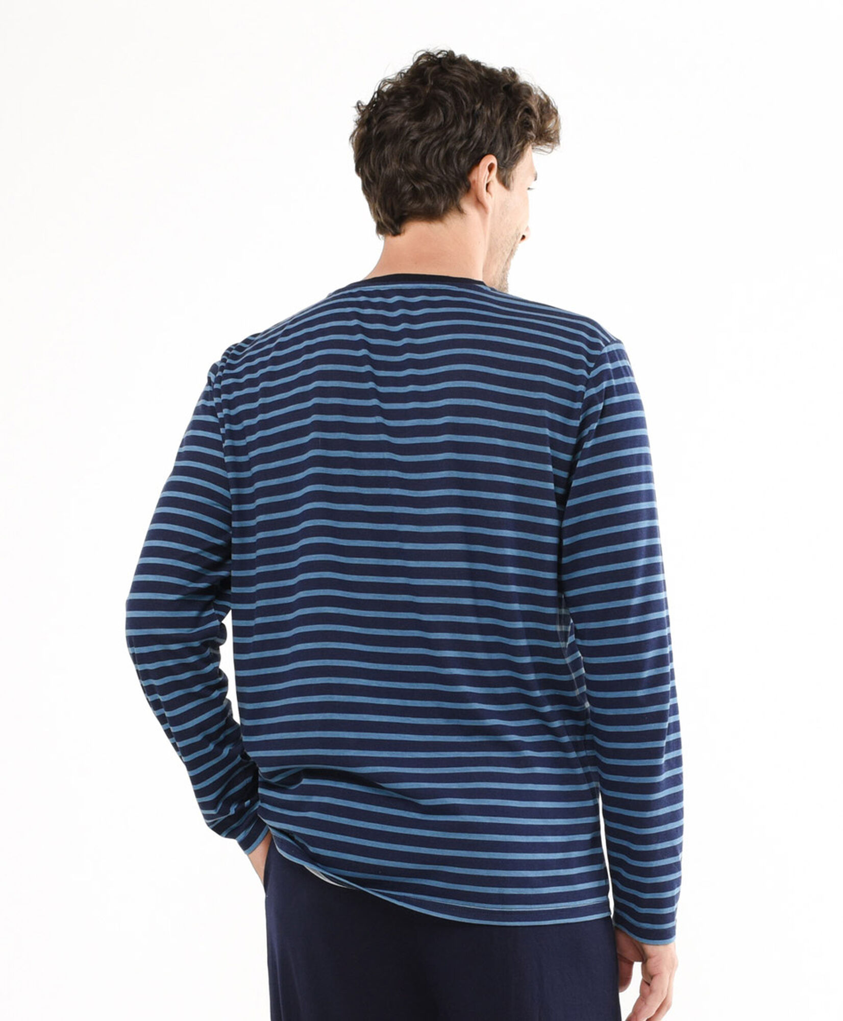 Pijama hombre línas azul Pijama hombre línas azul