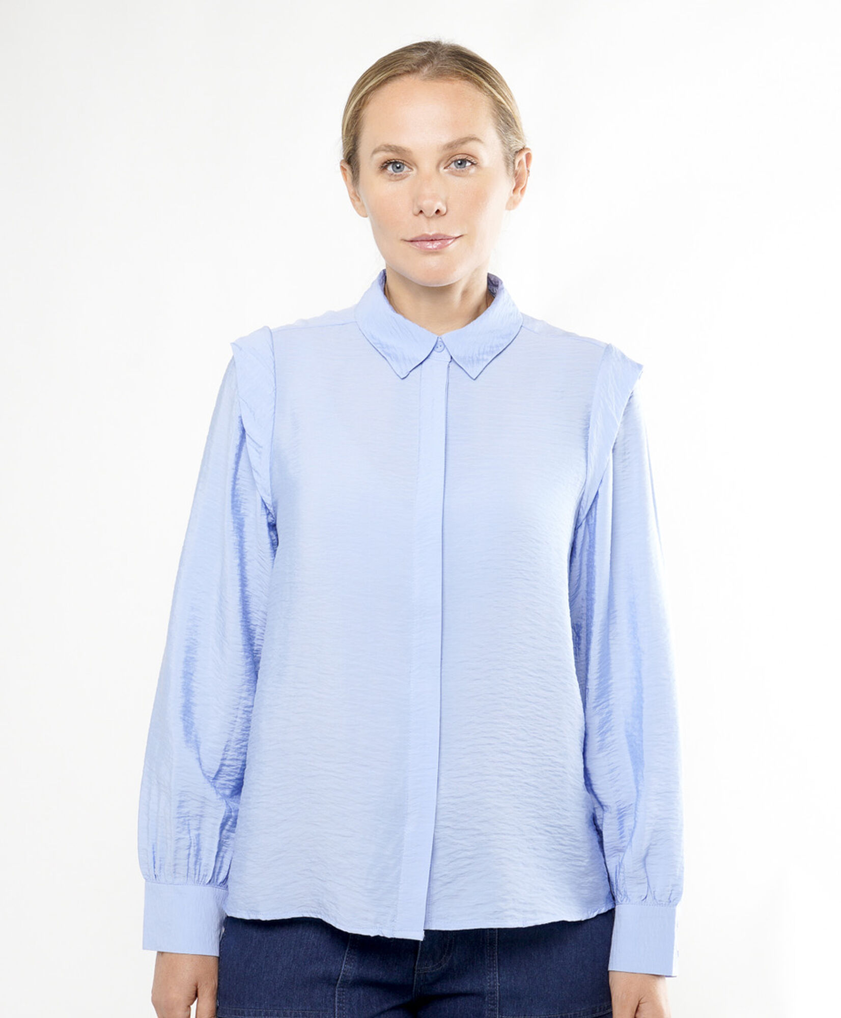 Blusa mujer vuelitos hombros Blusa mujer vuelitos hombros