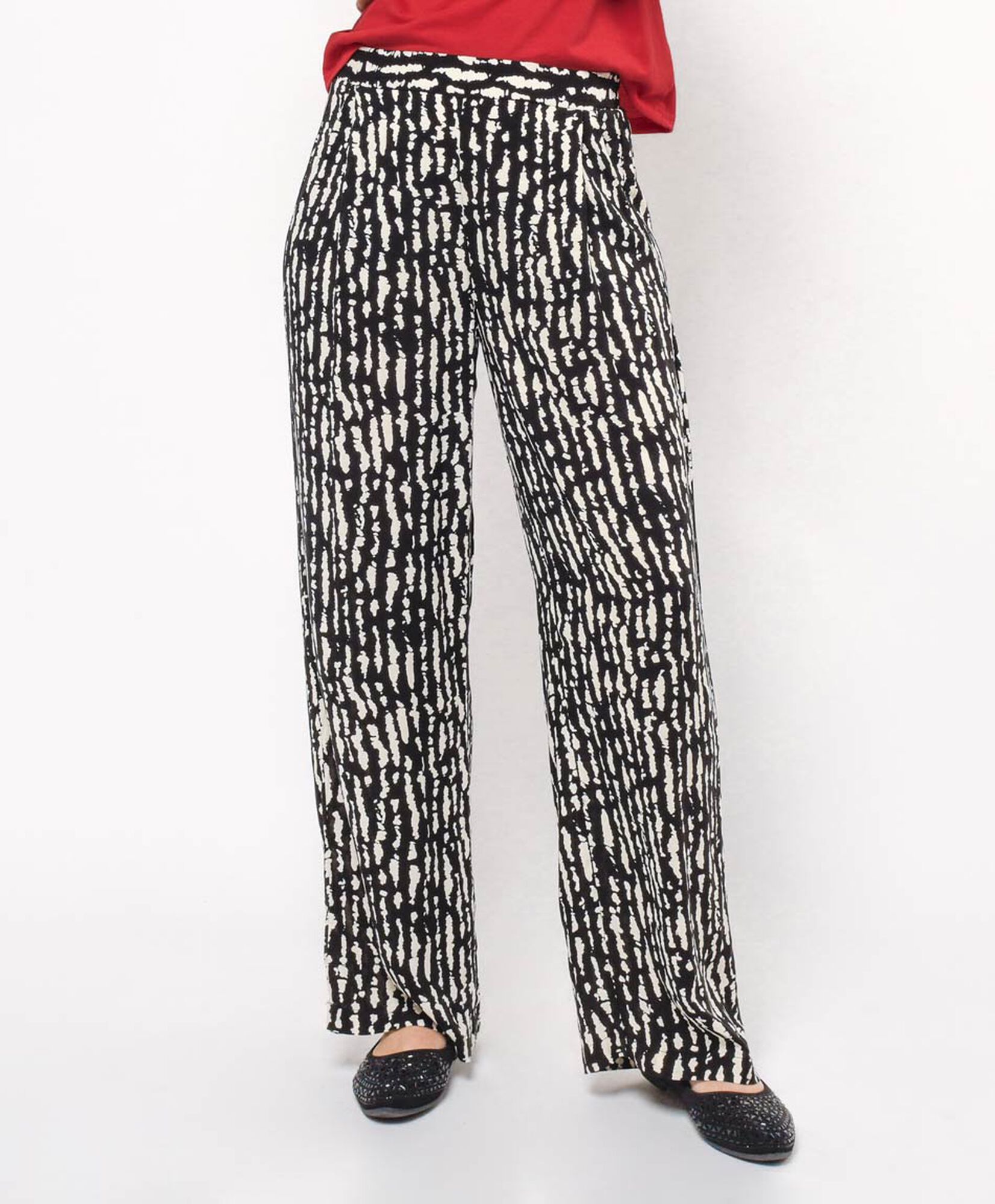 Pantalón mujer estampado bicolor Pantalón mujer estampado bicolor