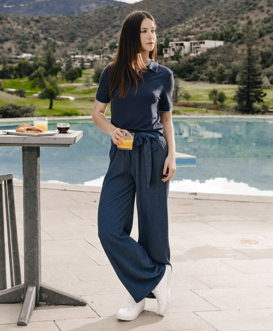 Pantal&oacute;n mujer textura vichi