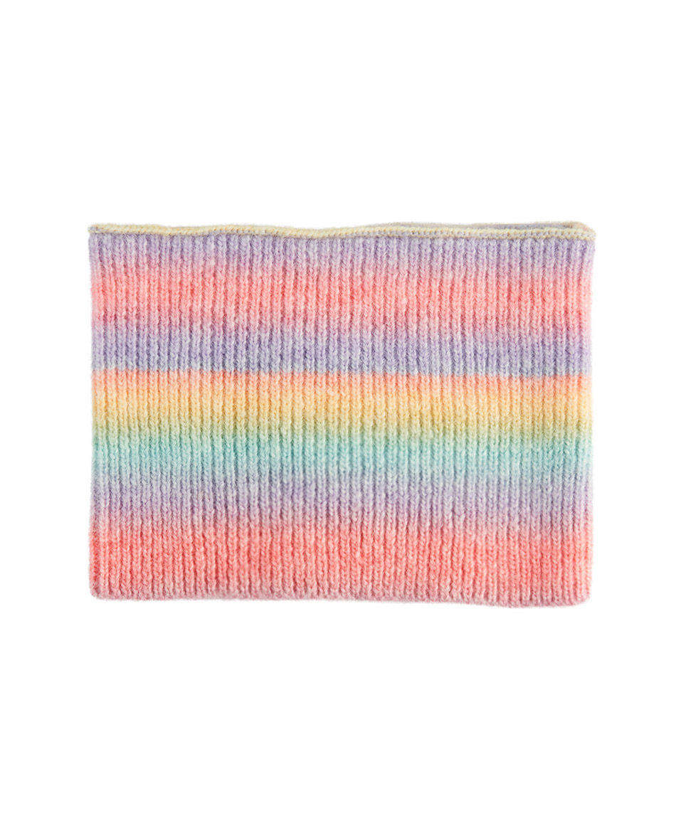 Cuello infantil l&iacute;neas arco&iacute;ris